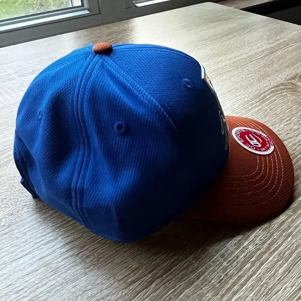 Durham Bulls Youth Baseball Hat Cap Snapback OC Sports Blue Brown Embroidered‎